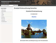 Tablet Screenshot of greetsiel-fewo-hamacher.de